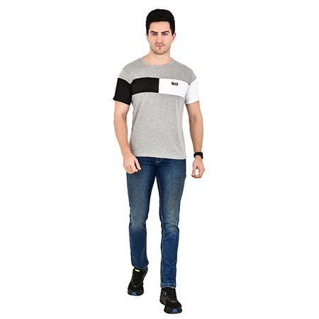  Male Model Photography in Pitampura for Colour block t-shirt